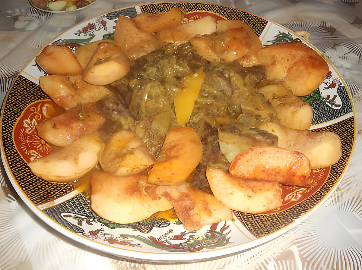 recette tajine aux coings caramélisés