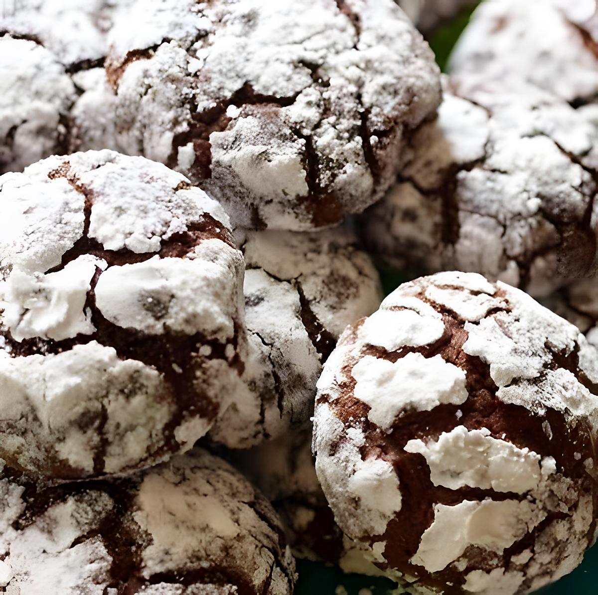recette Crinkles – biscuits au chocolat super moelleux