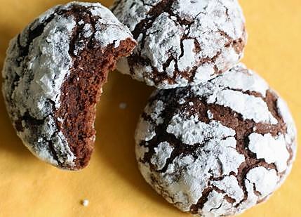 recette Crinkles – biscuits au chocolat super moelleux