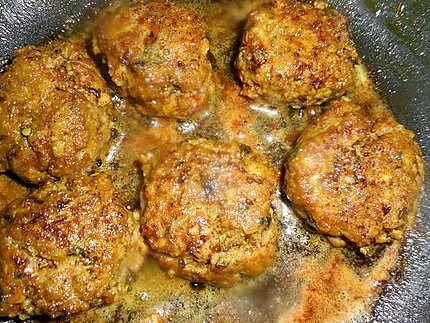 recette Boulettes aux épices avec sa poélée de legumes