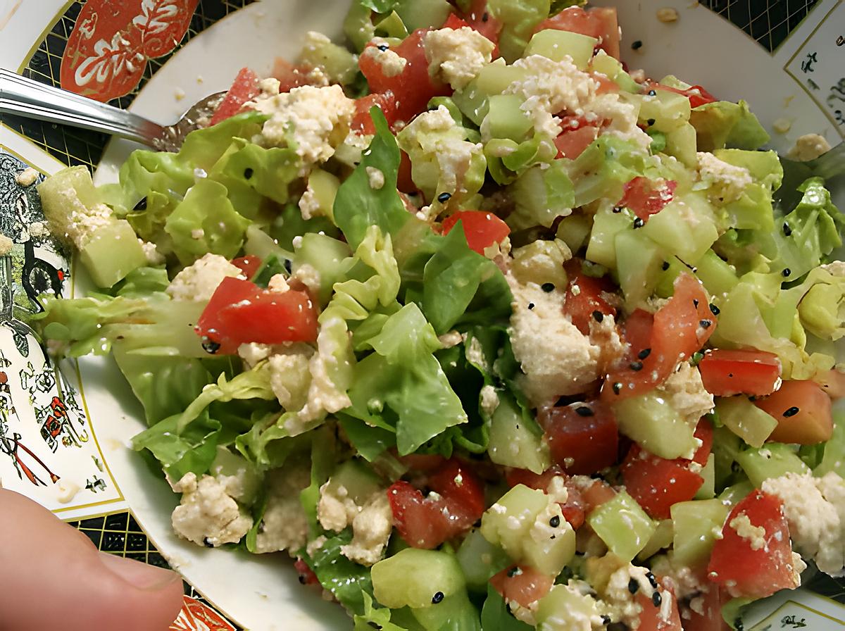 recette Salade au Tofu