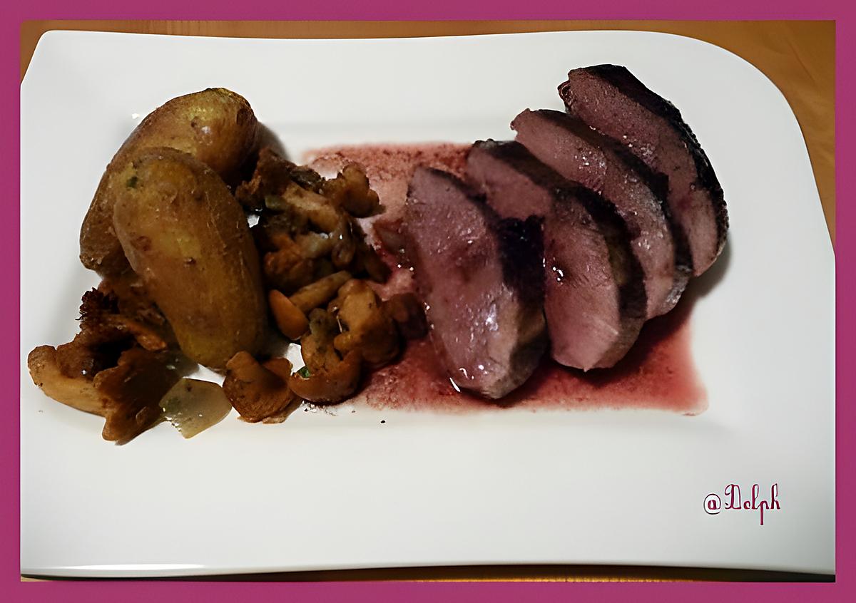 recette Magret de canard sauce porto et girolles