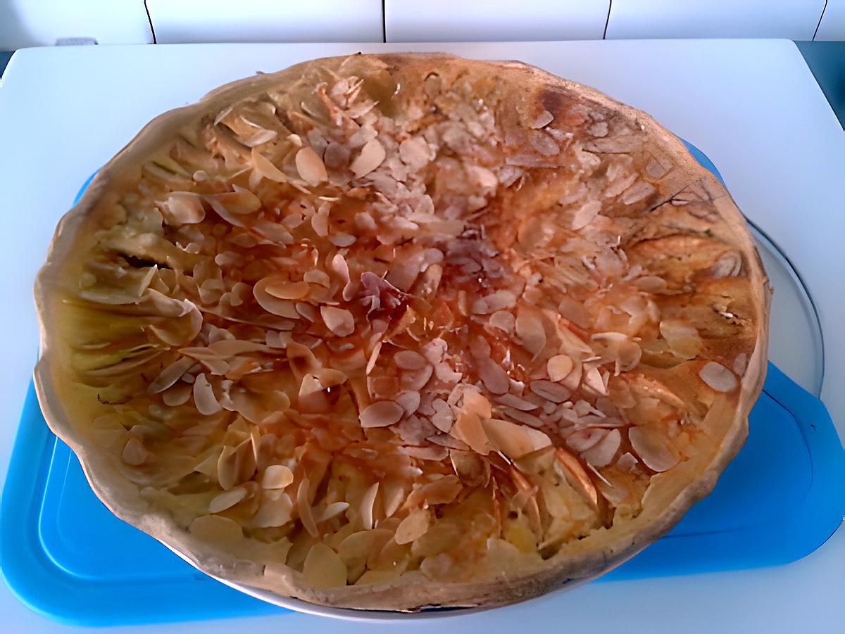 recette Tarte aux pommes normande (Amandes effiler )