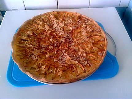 recette Tarte aux pommes normande (Amandes effiler )