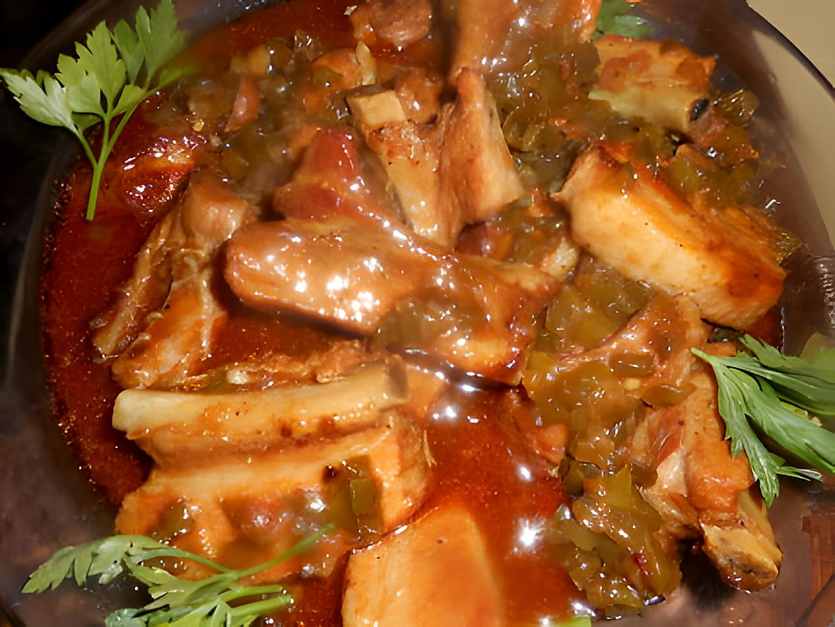 recette Travers de porc sauce aigre douce