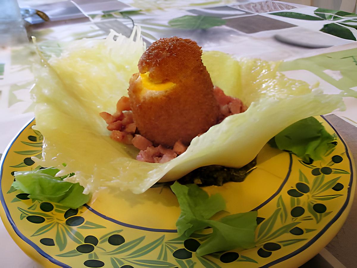 recette Galette bretonne revisitée sur fondue de fromage