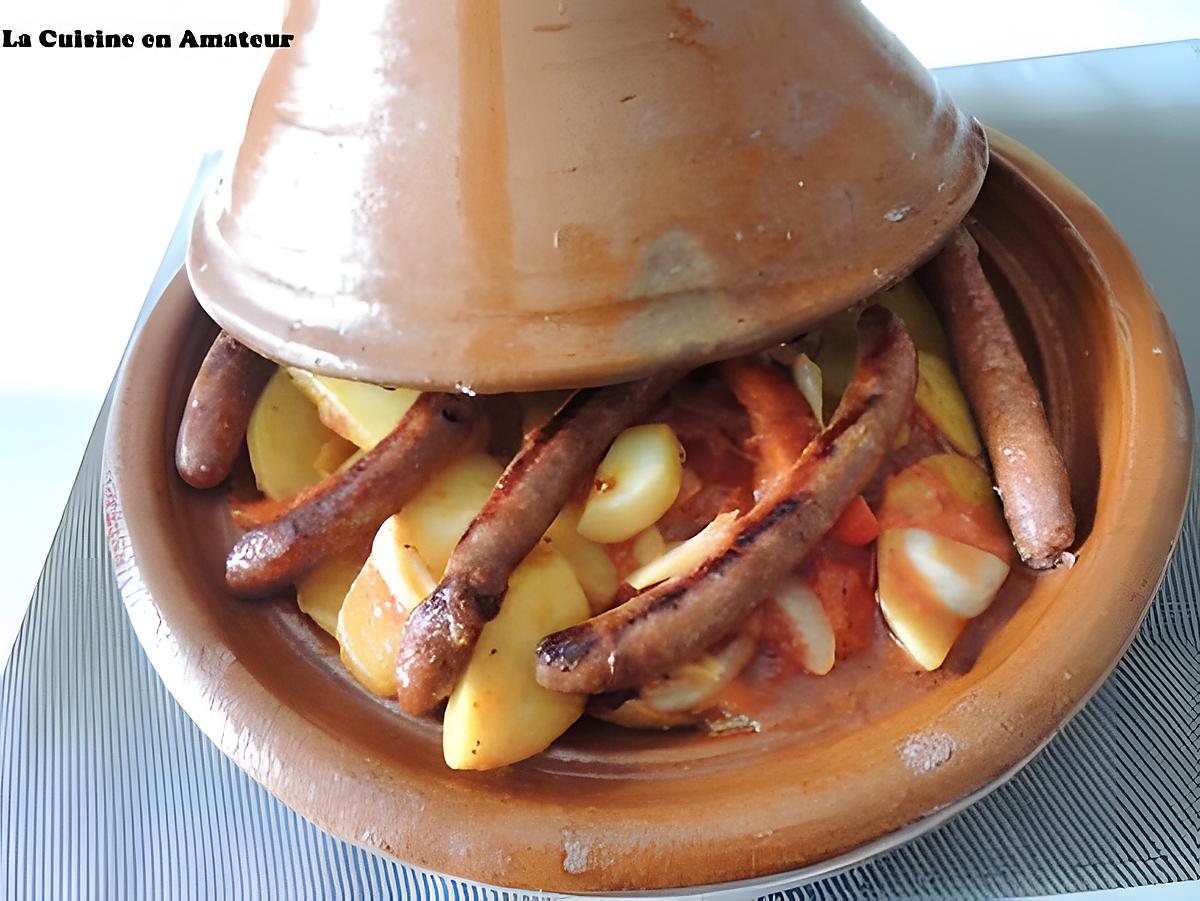 recette Tajine aux pommes de terre et merguez