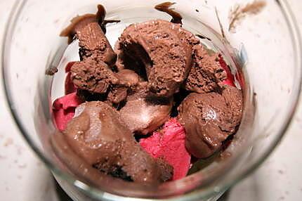 recette Glace framboises/citron/chocolat