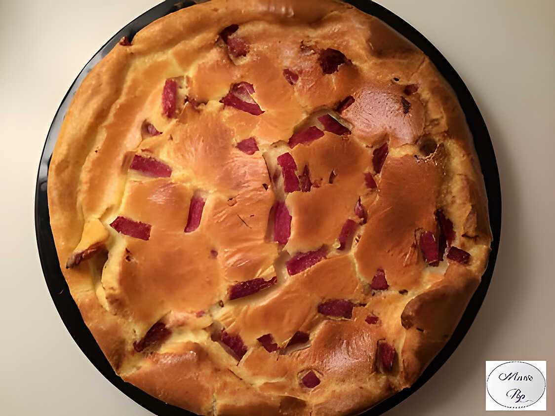 Quiche sans pâte au philadelphia et bacon fumé