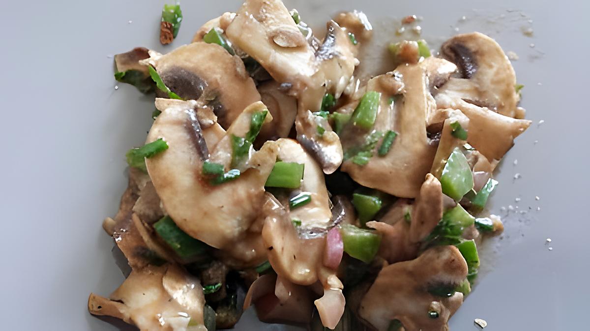 recette salade de champignons frais