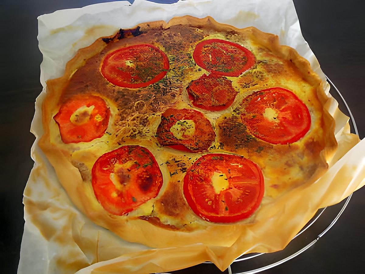 recette Tarte au thon et tomate