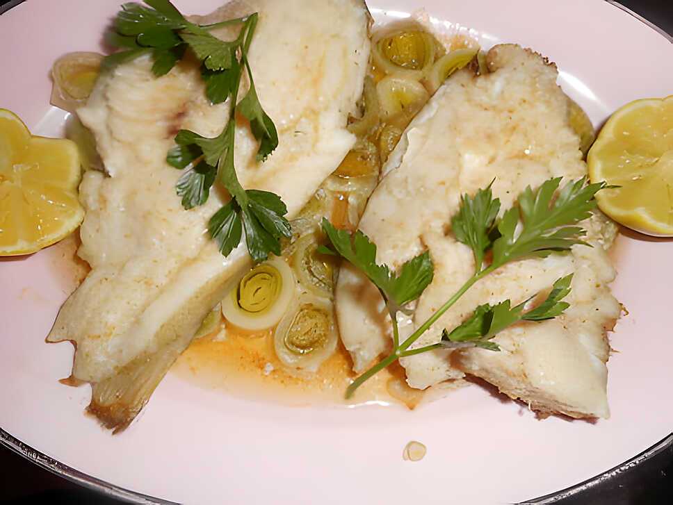 recette Filets de tacaud aux poireaux