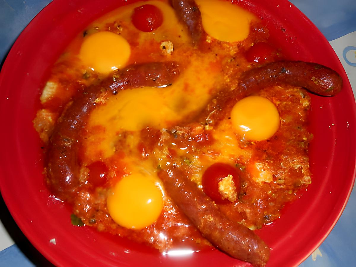 recette Tajine de merguez aux oeufs