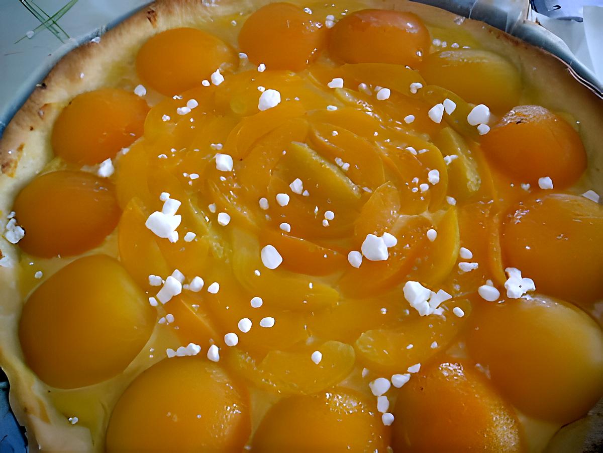 recette TARTE ABRICOT AUX SAVEURS PATISSIERES