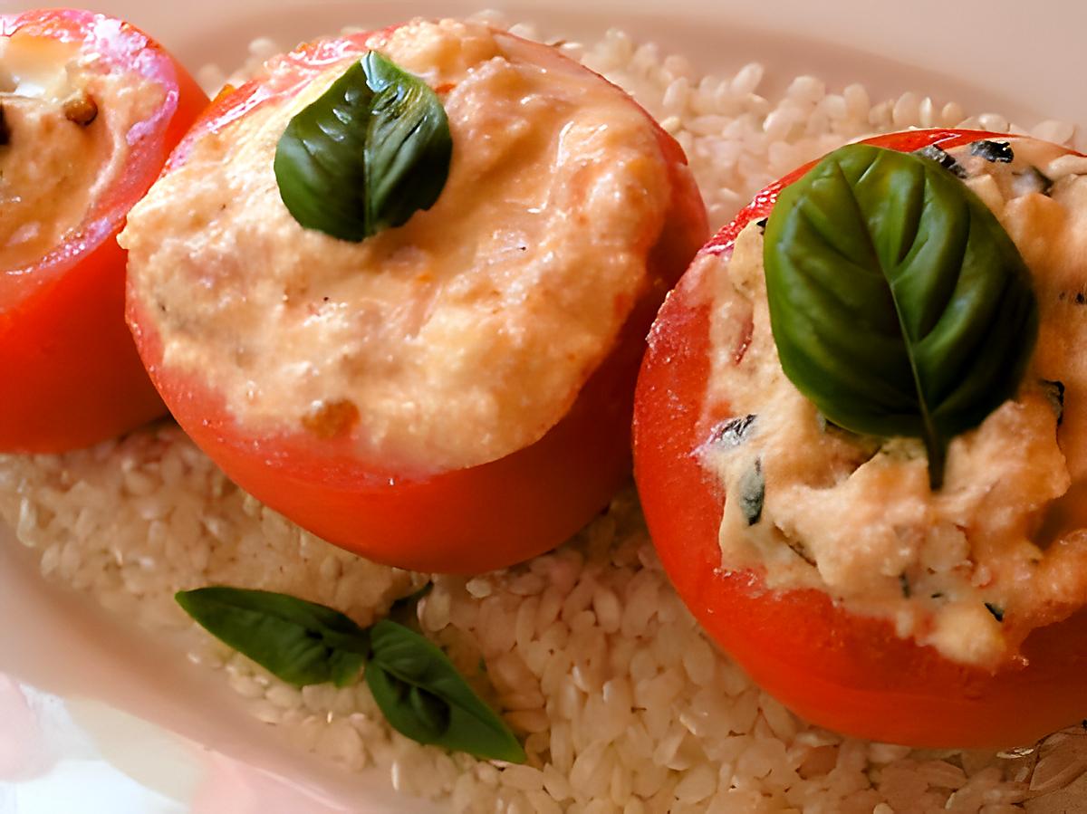 recette tomates farcies à la ricotta et aux tomates séchées