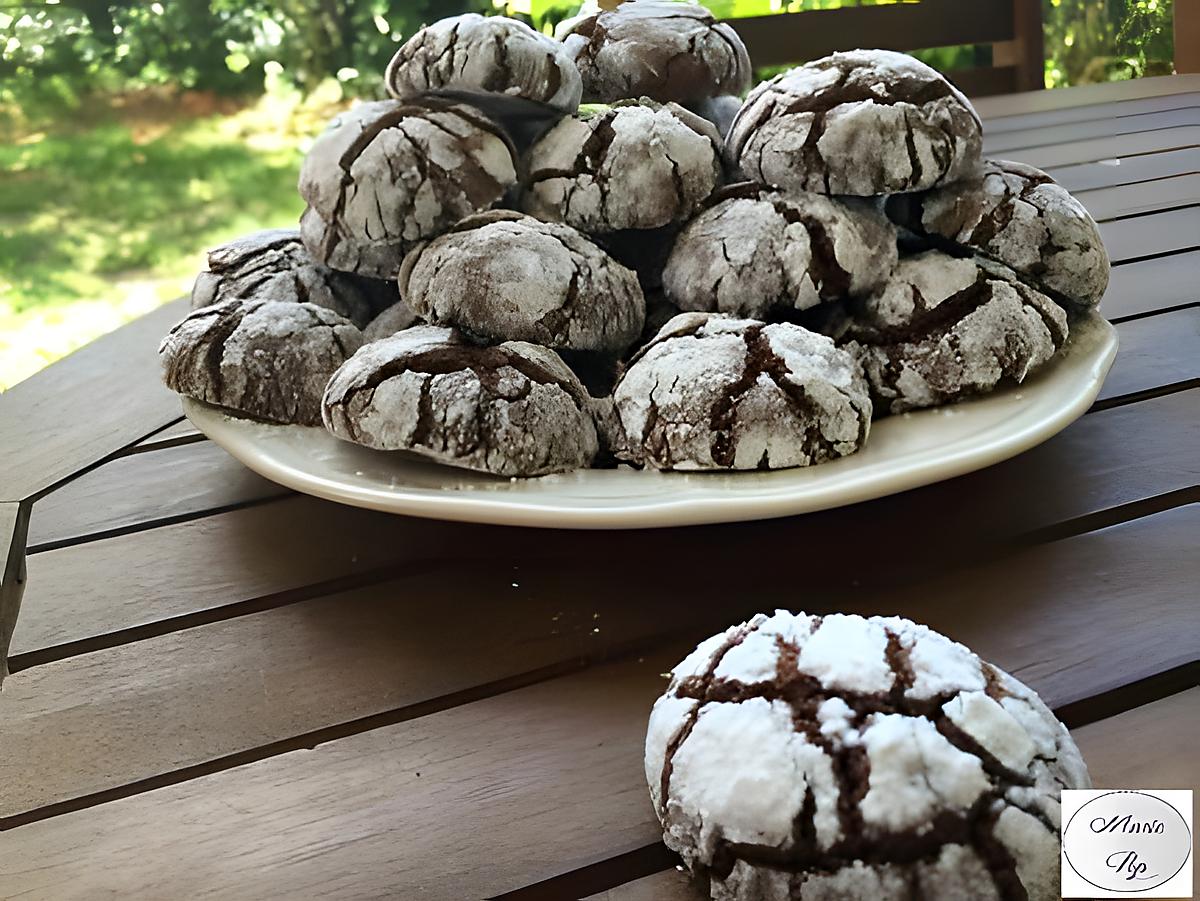 recette Crinckles cookies au chocolat