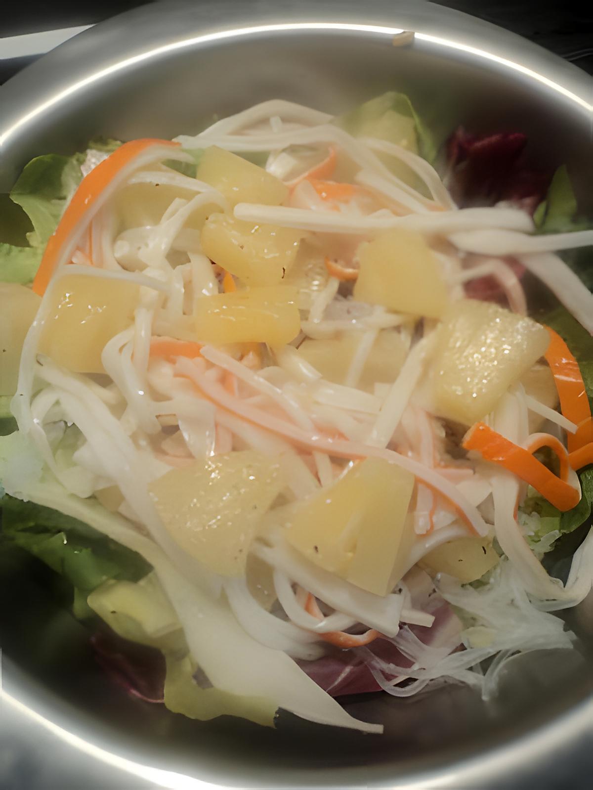 recette Salade de Surimi et ananas