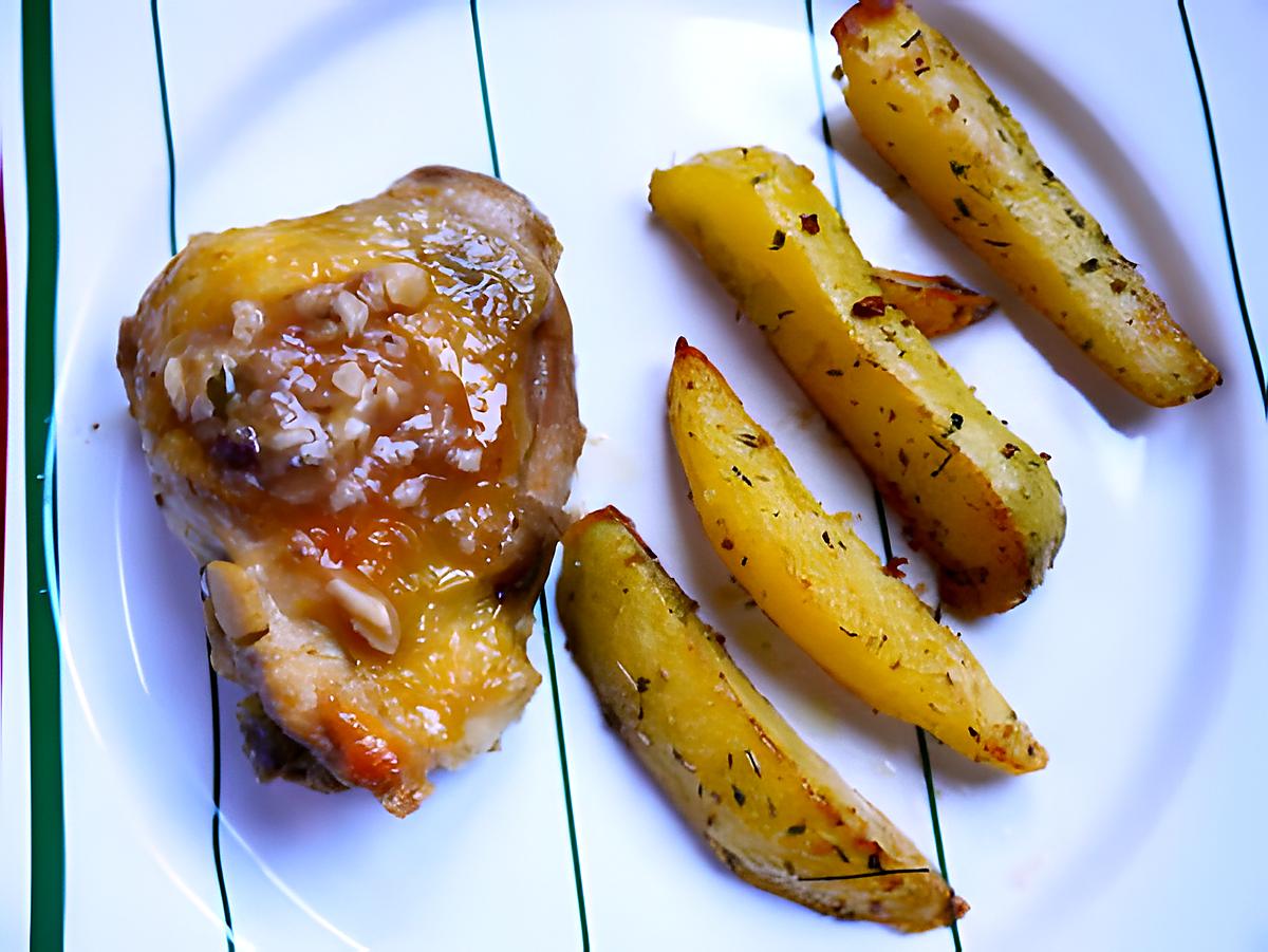 recette Poulet en sauce à l'ail