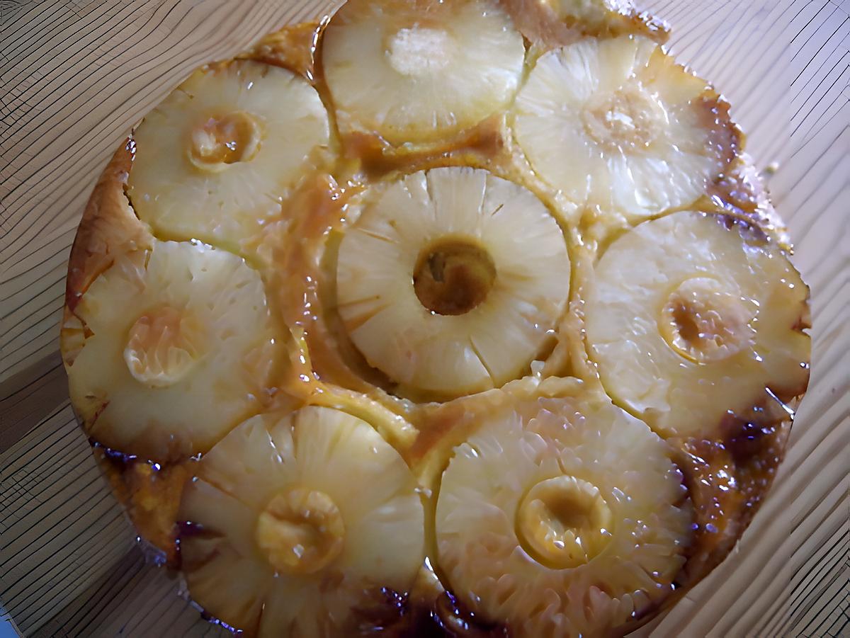 recette gateau aux ananas caramelises