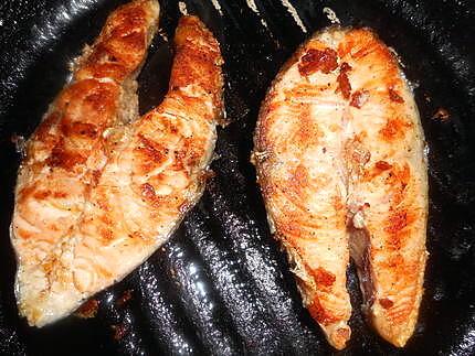 recette Darnes de saumon grillée sauce bearnaise