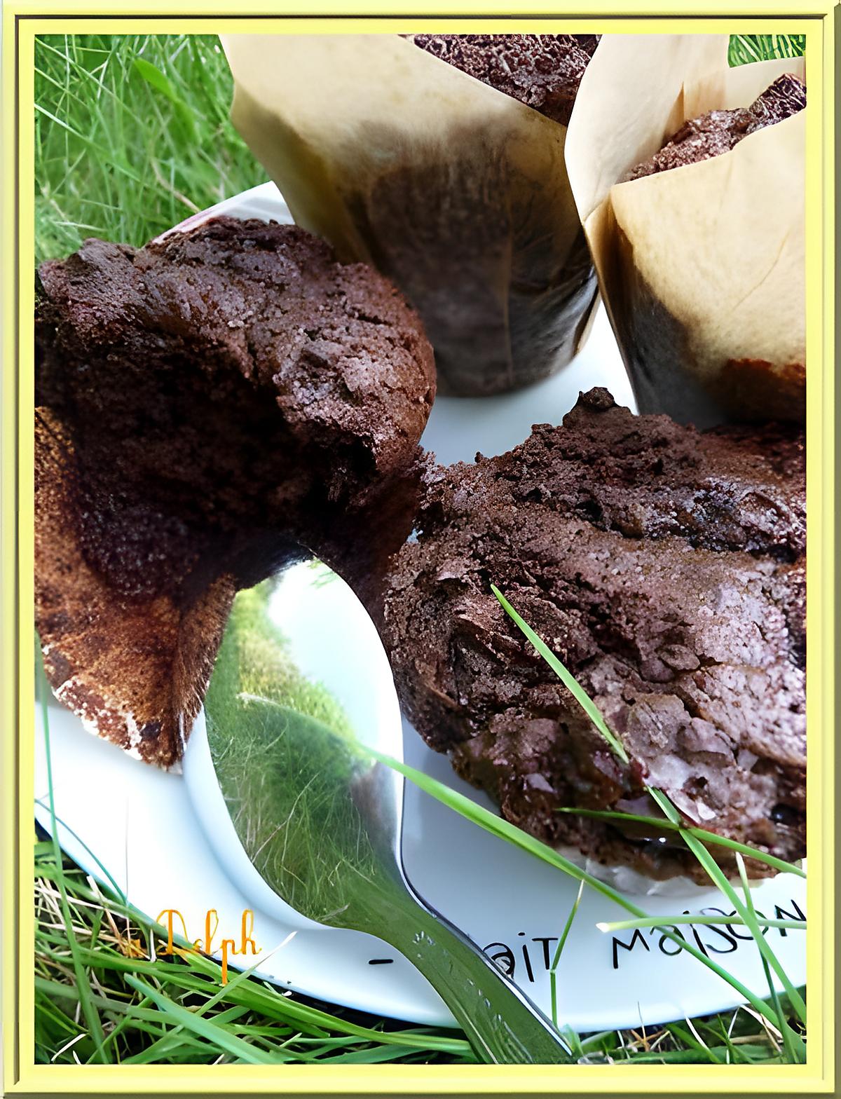 recette Muffins corsés au chocolat