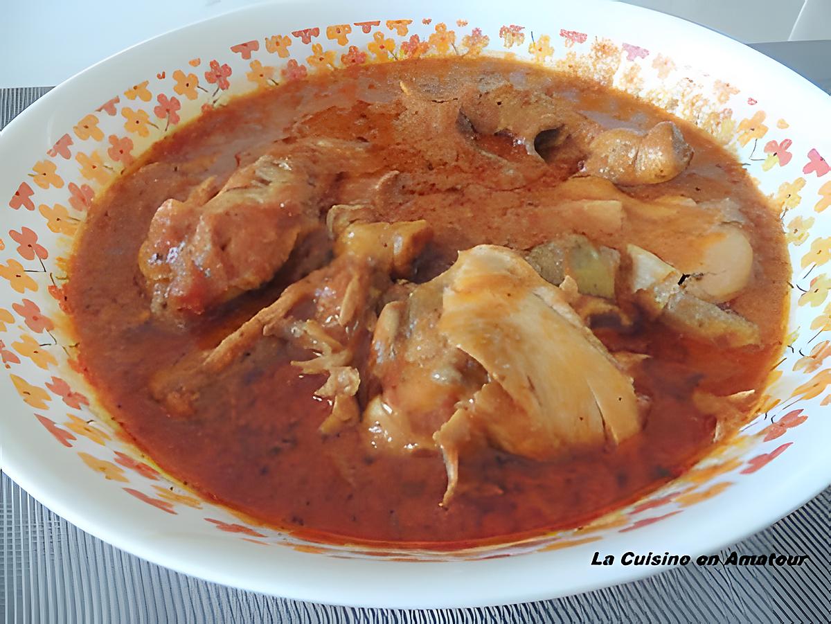 recette Cuisse de poulet au paprika et tomates