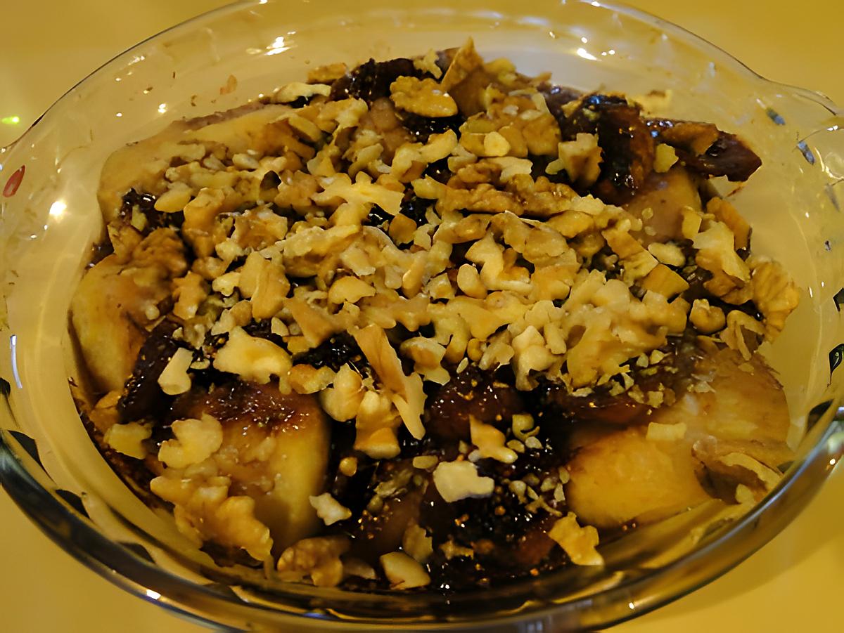 recette Pommes au four avec figues et noix