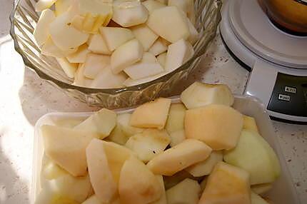 recette Tarte pommes/poires flambée