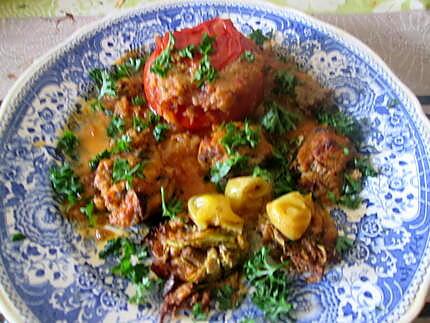 recette tomates farcies  au riz