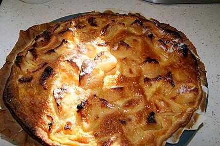 recette Tarte pommes/poires flambée