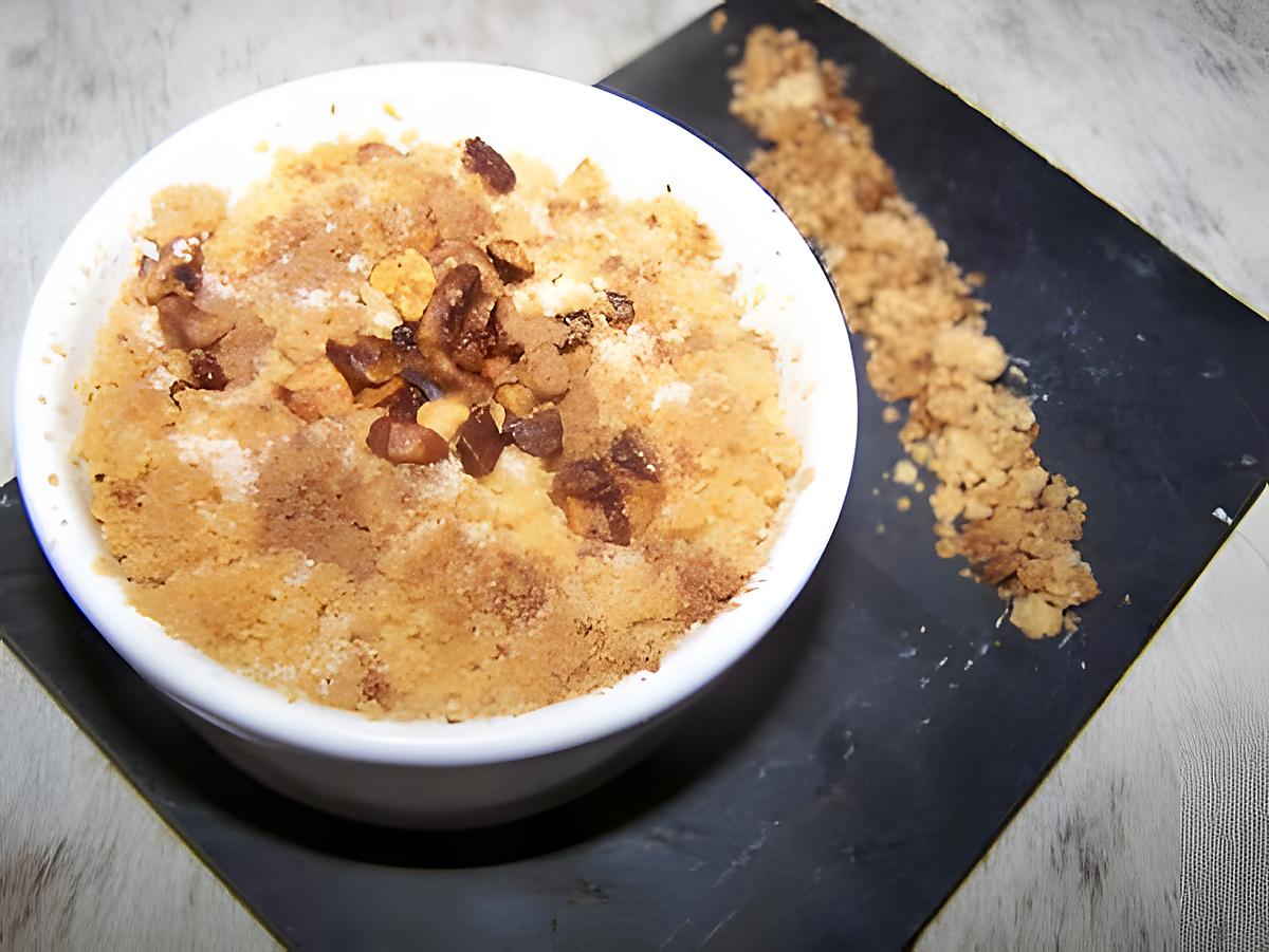 recette Crumble Express aux Pommes