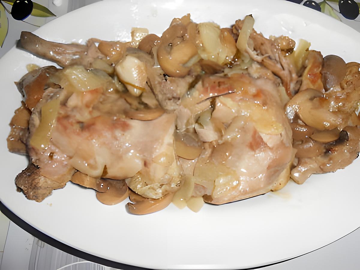 recette PATTES DE LAPIN A LA CORIANDRE