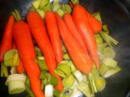 recette Paleron aux carottes fanes