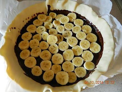 recette Tarte bananes chocolat