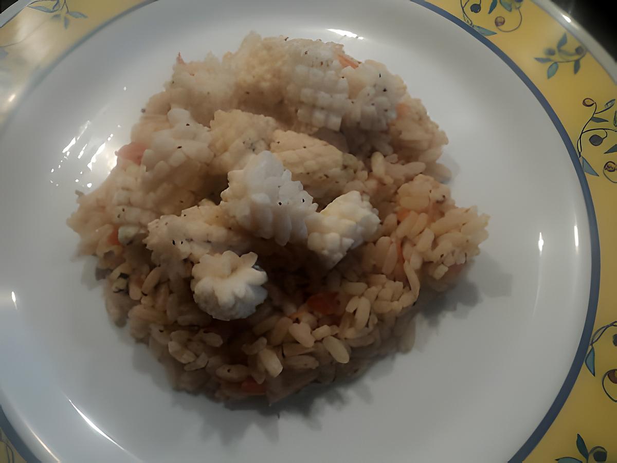 recette Salade de riz au calamar