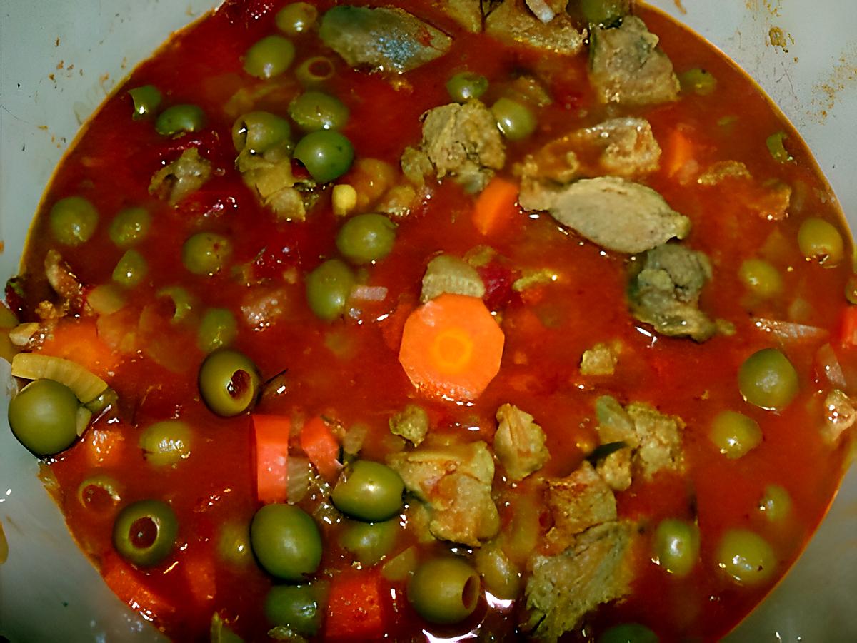 recette Sauté d'agneau aux olives et au safran
