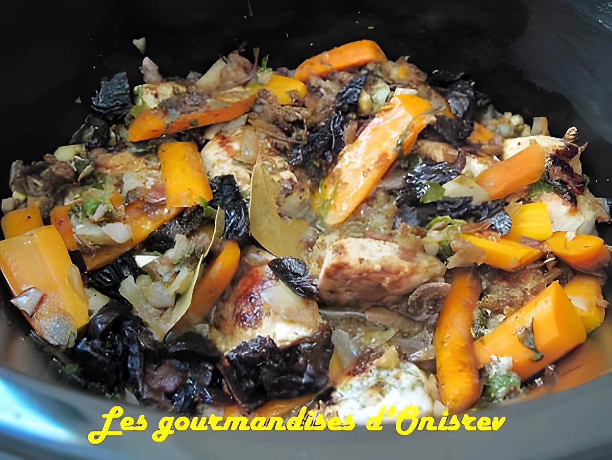 recette Dinde aux pruneaux au mijoteur