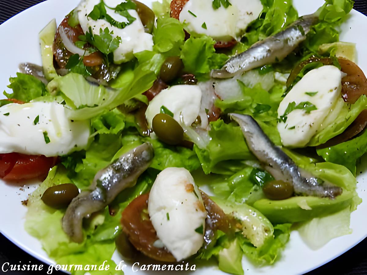 recette Salade de tomates-mozzarella