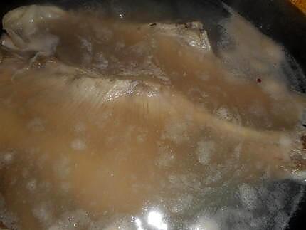 recette Ailes de raie à la fondue de poireaux