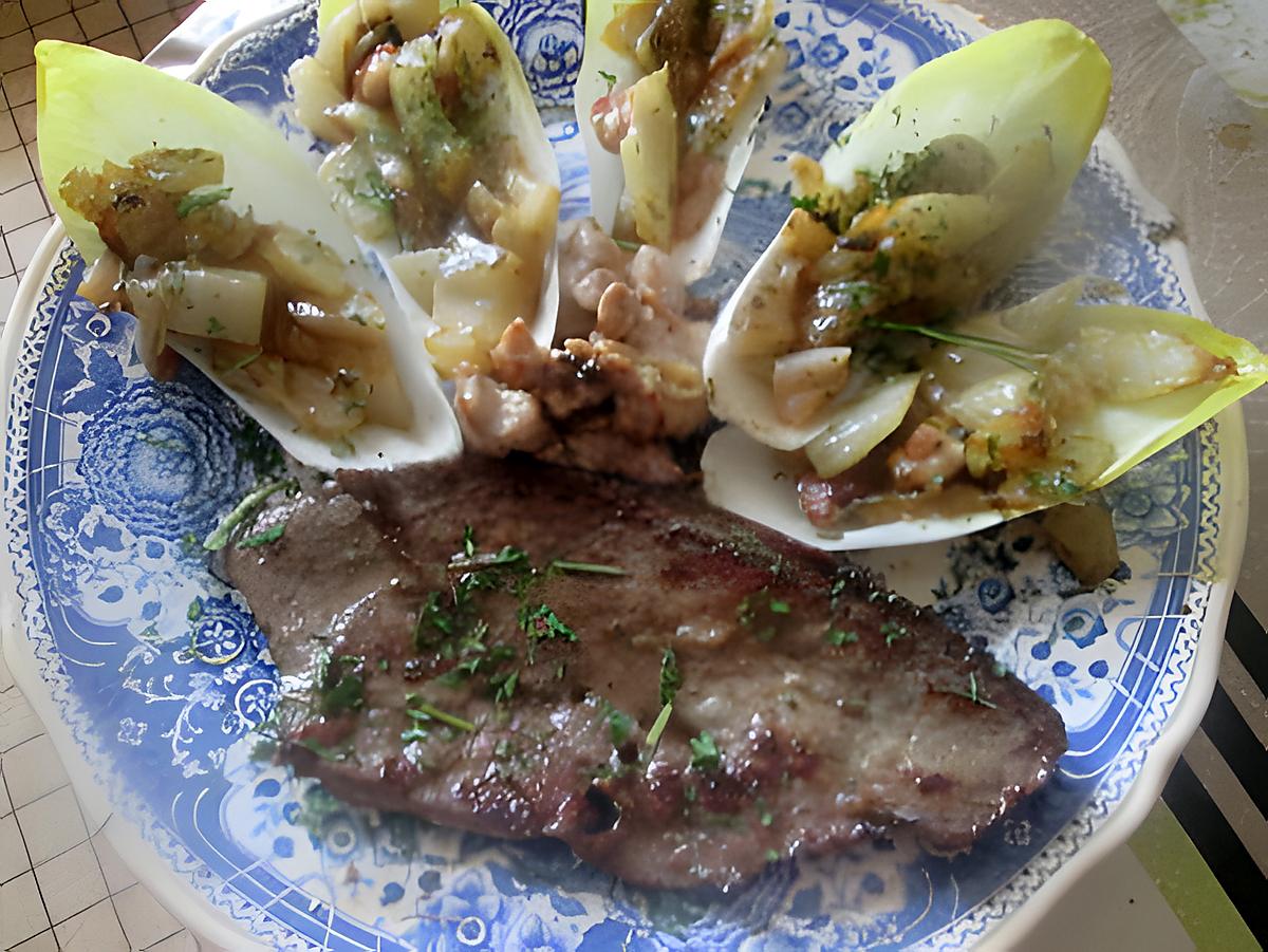 recette foie de veau et ris de veau  aux légumes