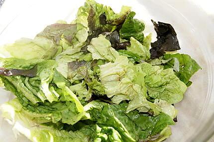 recette Salade de sucrines aux capucines