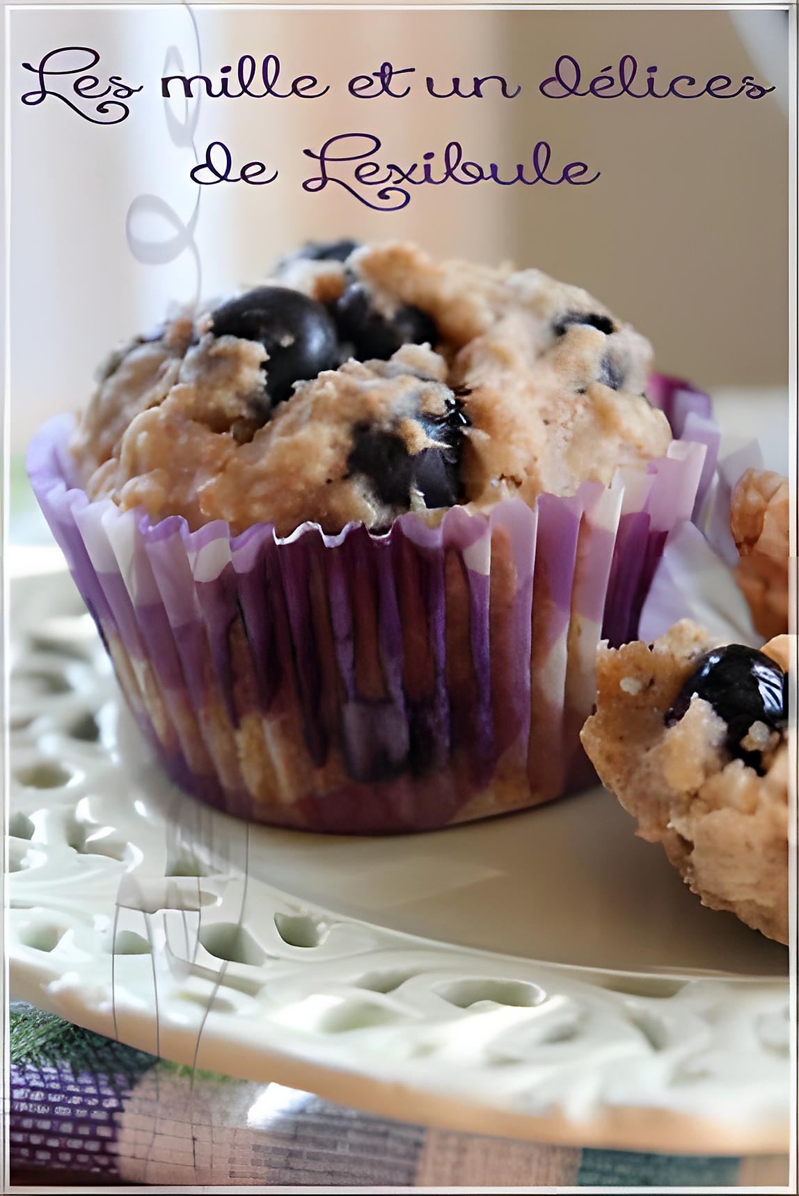 recette ~Muffins aux bleuets et à l'avoine~