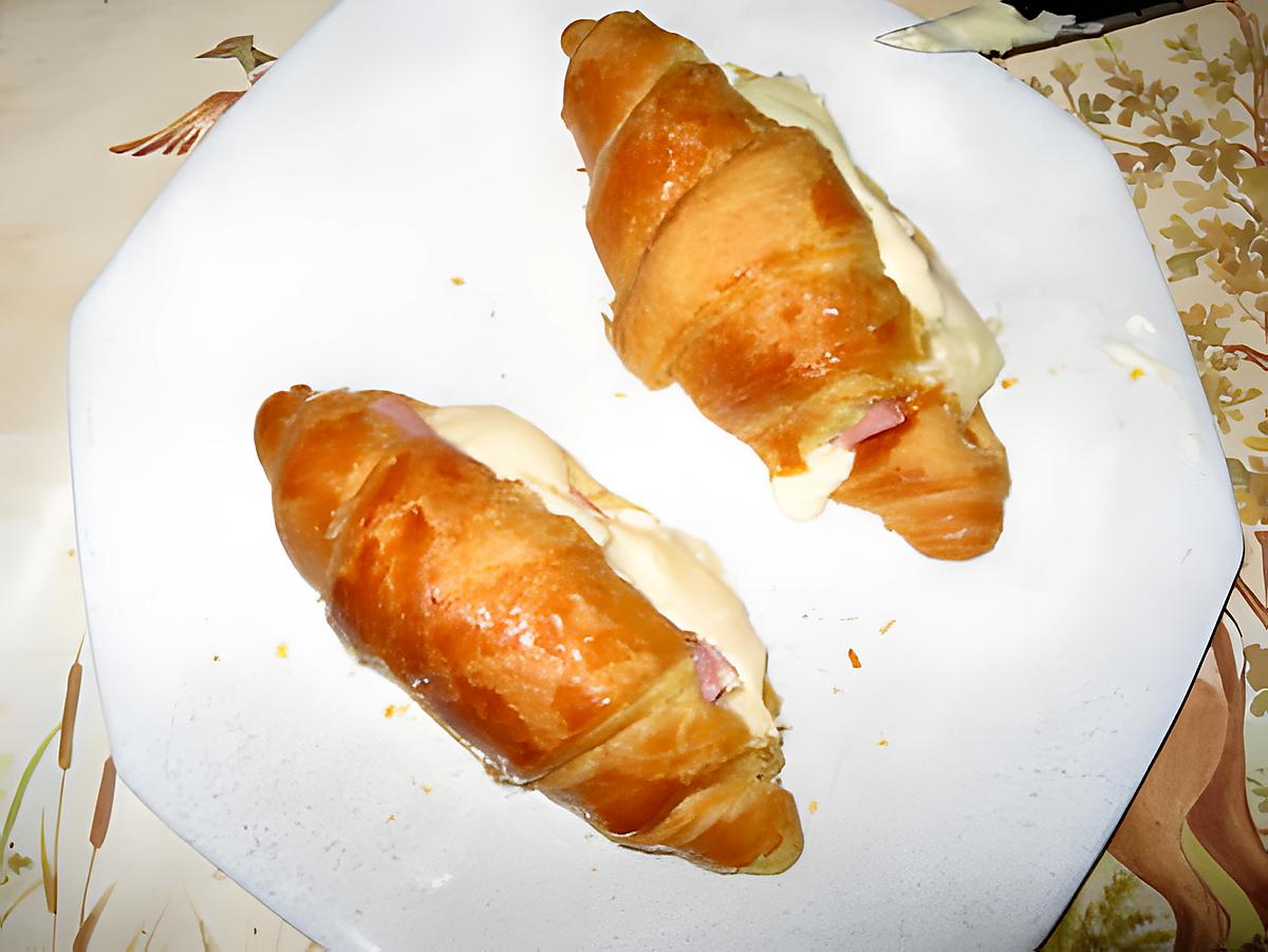 recette croissant au jambon rapide