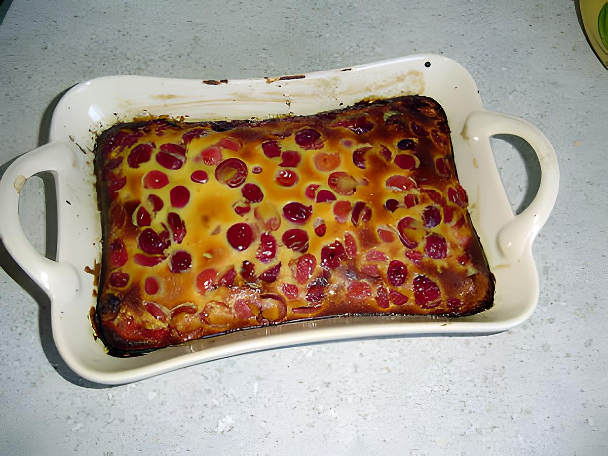 recette Clafoutis cerise au fromage blanc