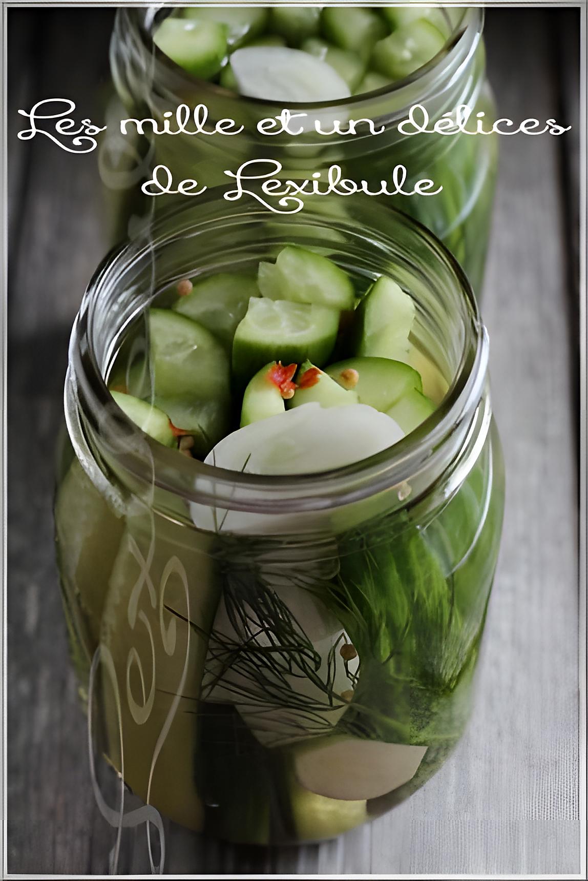 recette ~Cornichons à l'aneth~