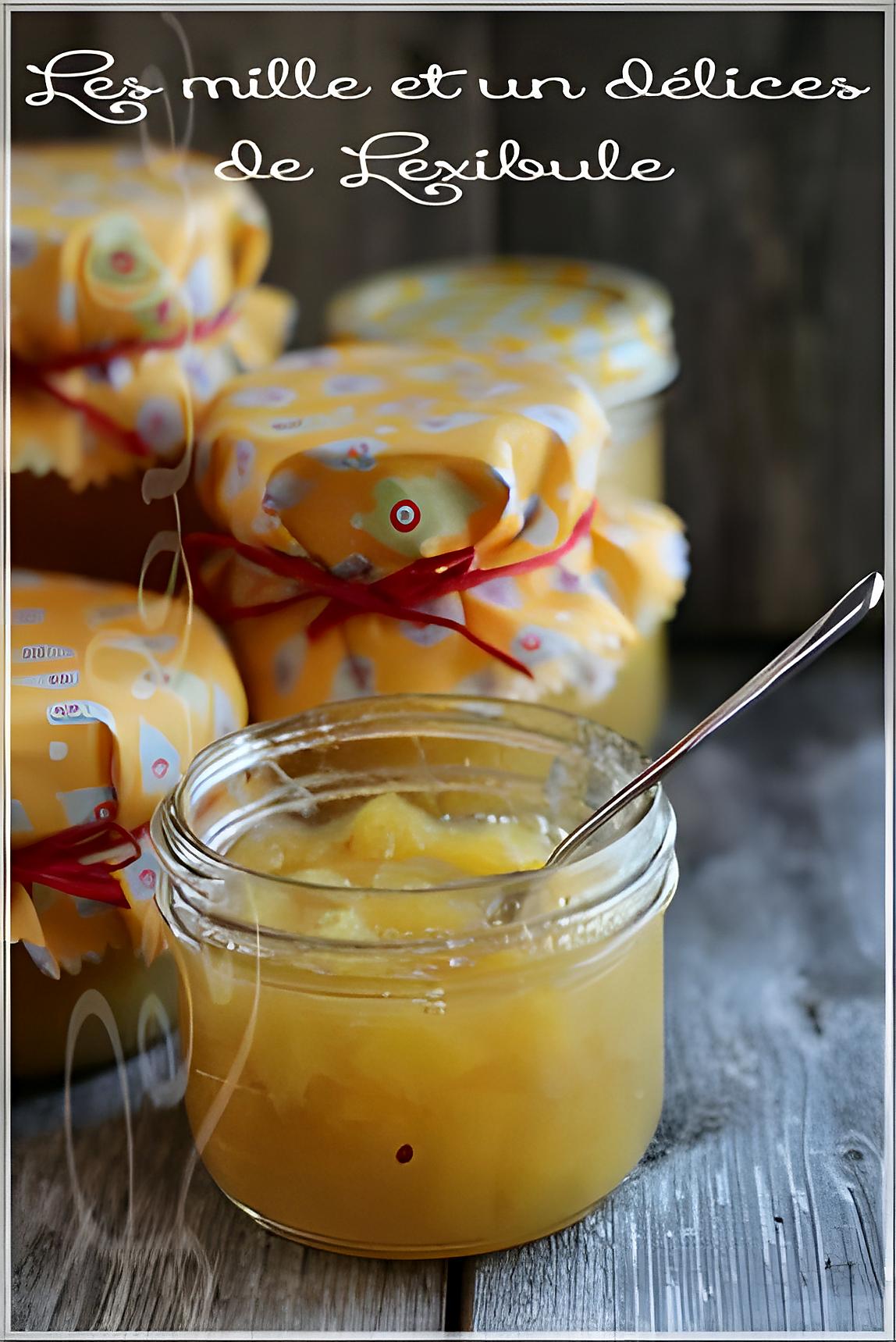 recette ~Confiture aux ananas, pommes et citrons~