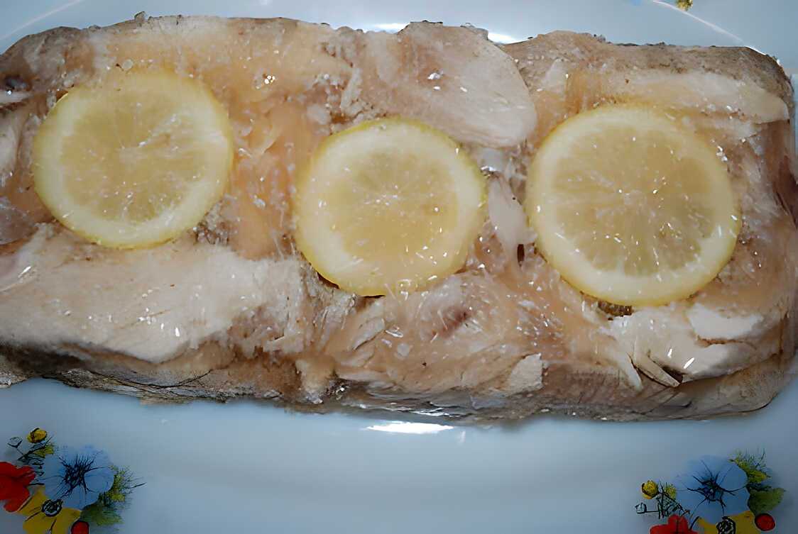 Recette de Poulet au citron en gelée par prisca