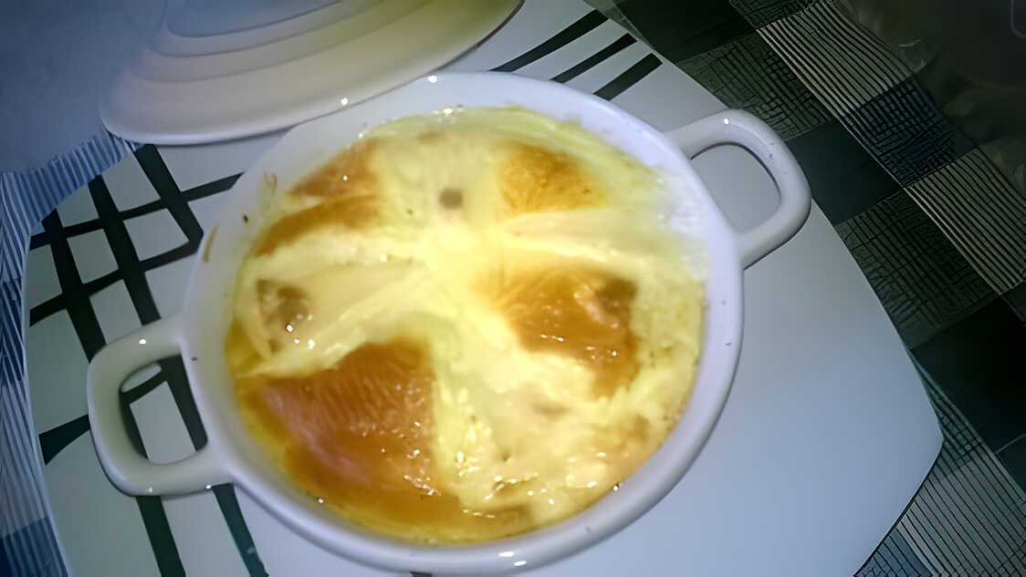 Recette de Cassolette d'endives ,émincés de poulet ,vache qui rit ,d