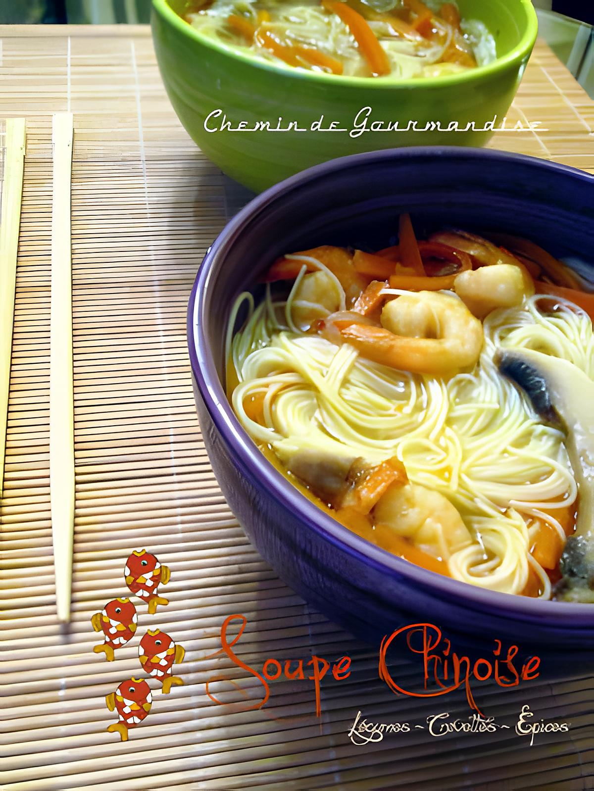 recette Soupe chinoise