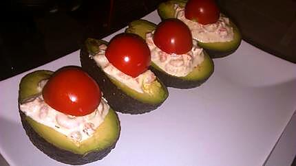 recette Avocats farcis aux crevettes cocktail